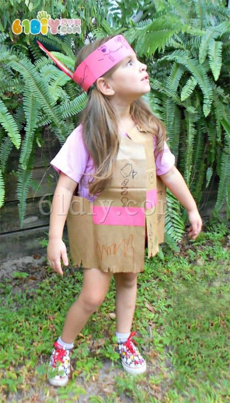 Paper bag handmade Indian environmental protection clothing