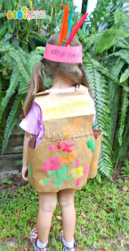 Paper bag handmade Indian environmental protection clothing