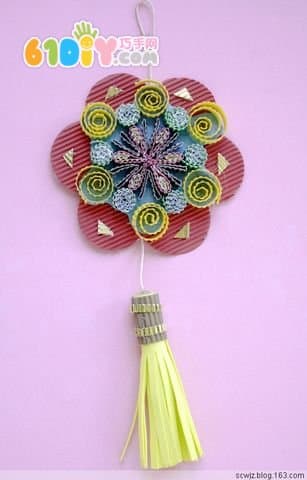 Beautiful corrugated handmade ornaments