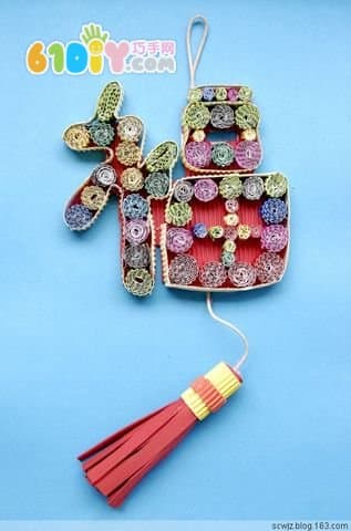 Beautiful corrugated handmade ornaments