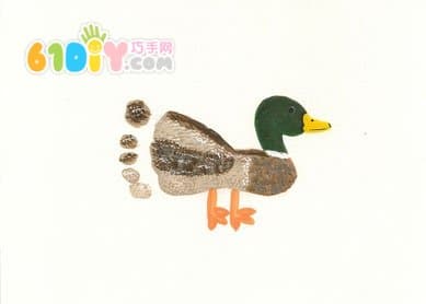 Cute and interesting creative footprints - Mallard