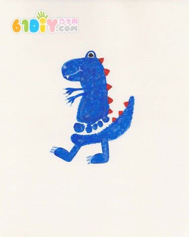 Cute and interesting creative footprints - dinosaurs