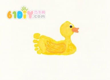 Cute and interesting creative footprints - ducklings
