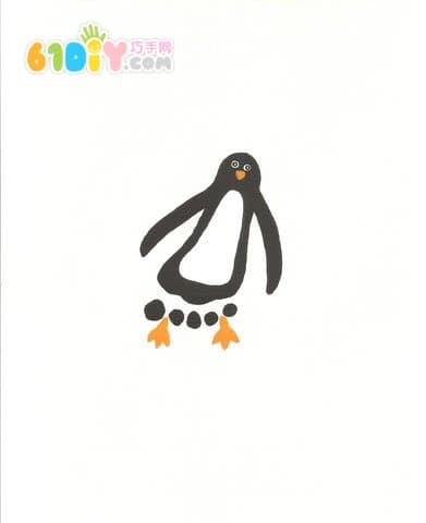 Cute and interesting creative footprints - penguins