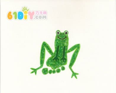 Cute and interesting creative footprints - frog
