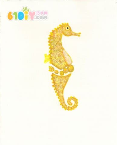 Cute and interesting creative footprints - hippocampus