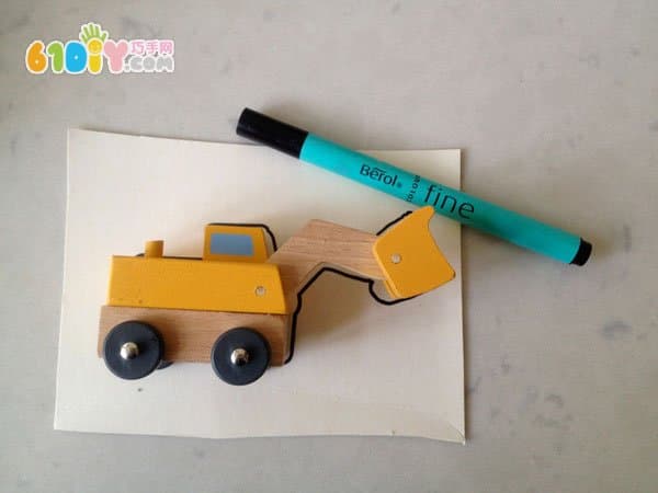 Drawing toy car