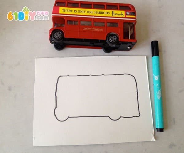 Drawing toy car