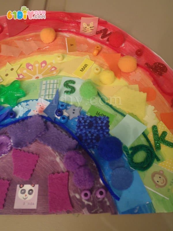 Children's DIY making rainbow