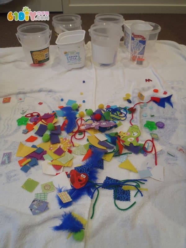 Children's DIY making rainbow