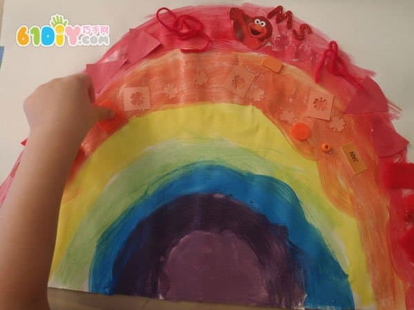 Children's DIY making rainbow