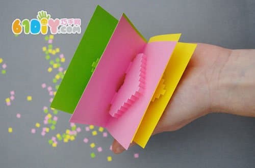 How to make a three-dimensional love greeting card