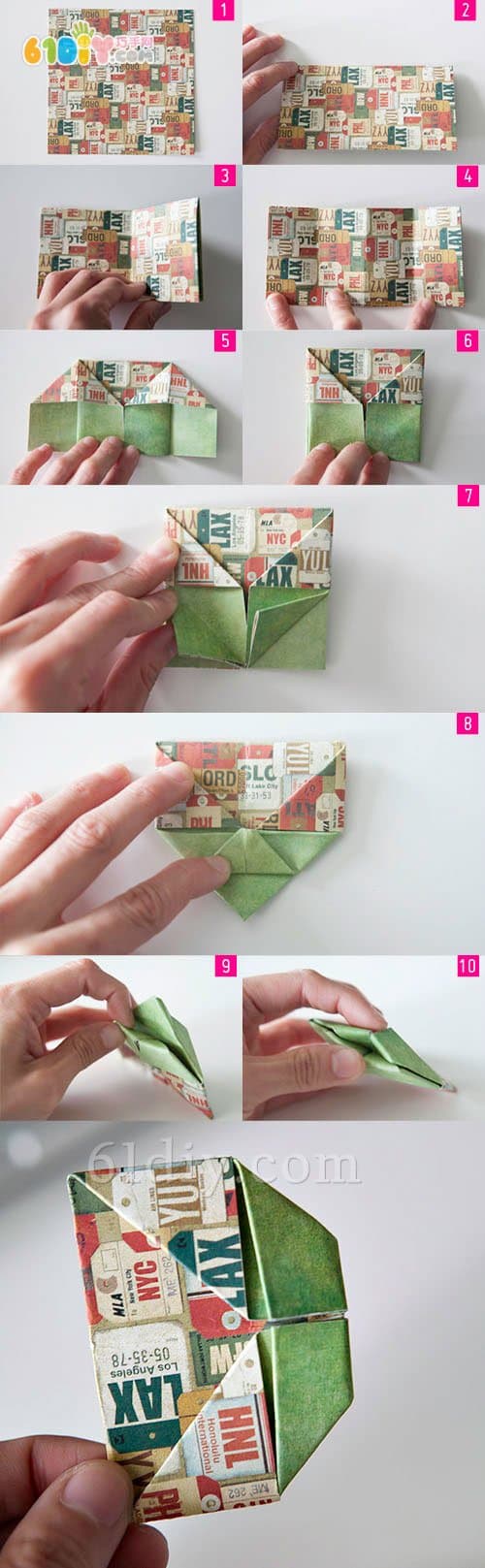 Letter D origami tutorial