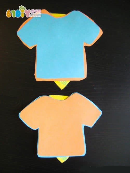 Kindergarten Father's Day DIY: Short Sleeve Tie Card