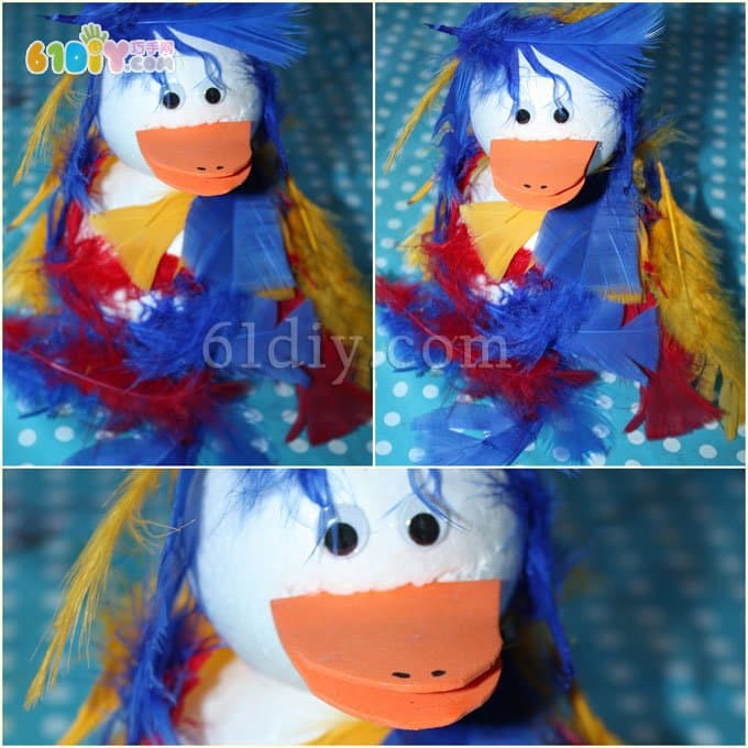 Foam ball handmade duckling