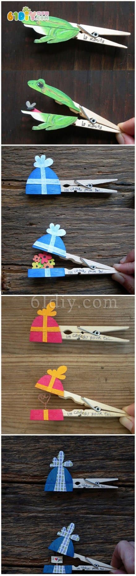 Clothespins cute transform DIY