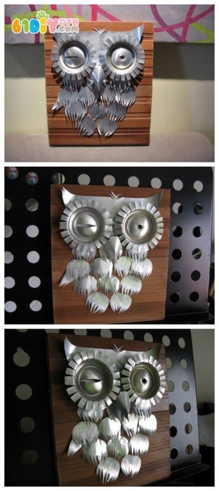Cans Owl Handmade