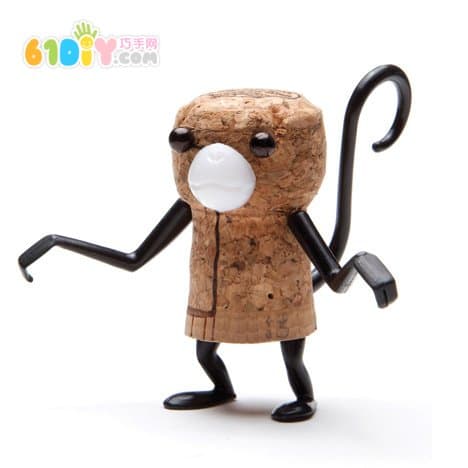 Red wine cork DIY various cute animals