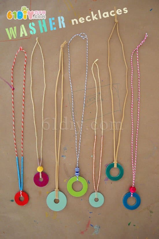 Metal gasket handmade necklace