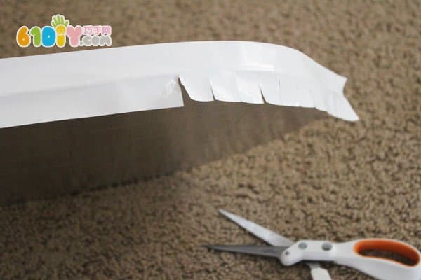 Cardboard making shields and swords