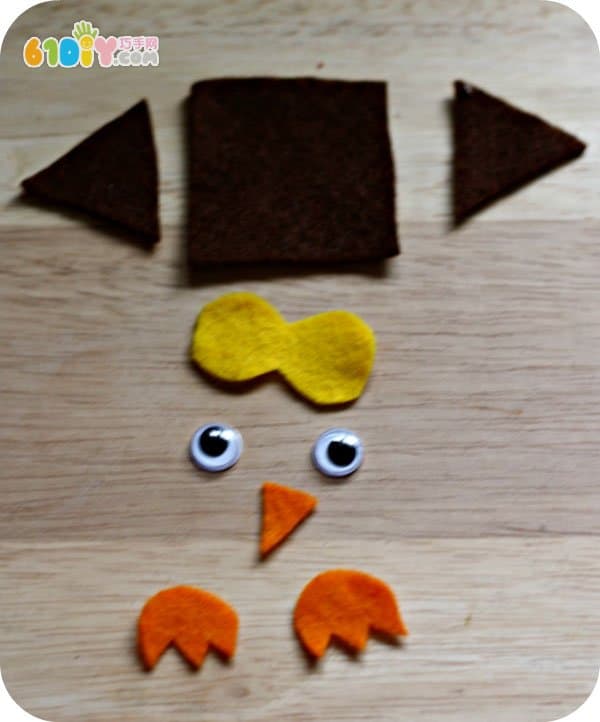 Another pine cone owl DIY production