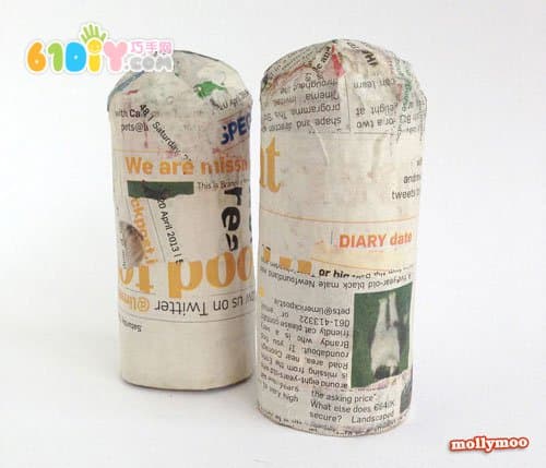 Children's Handmade: Roll Paper Core DIY Funny Little Yellow Man