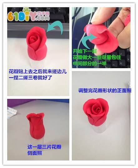 Clay making roses