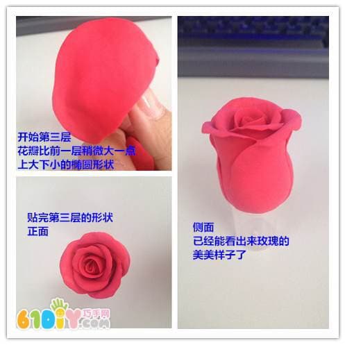 Clay making roses