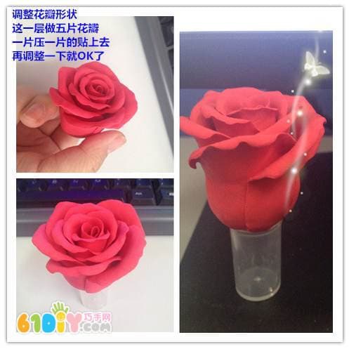 Clay making roses