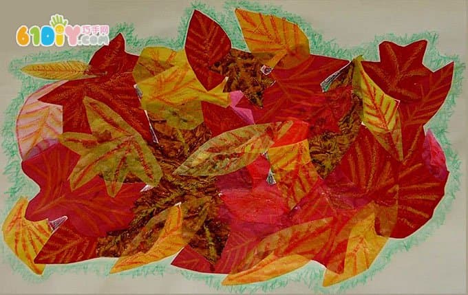 Leaves made by hand