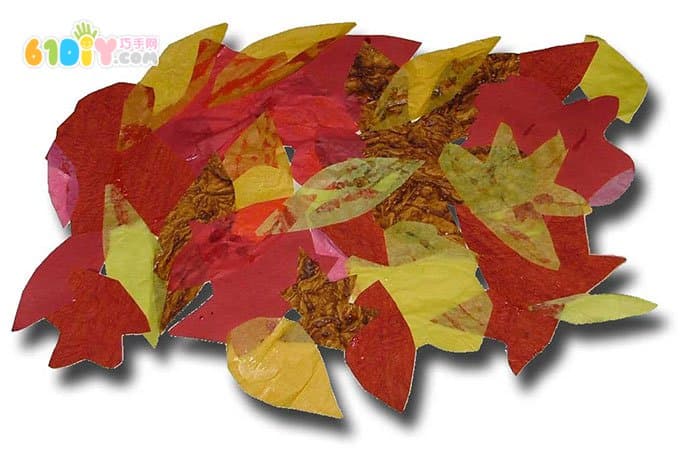 Leaves made by hand