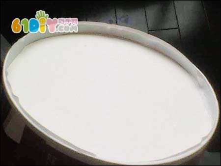 Paper Bowl DIY Lace Storage Bucket