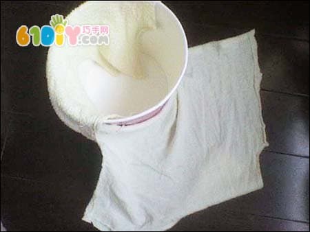 Paper Bowl DIY Lace Storage Bucket