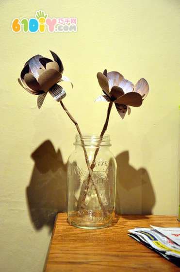 Roll paper making small flowers