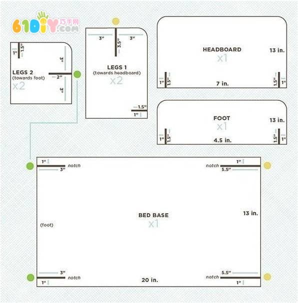 Cardboard making spelling cot