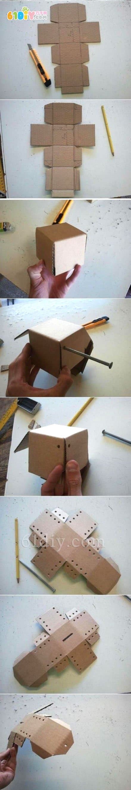 Handmade Carton Piggy Bank