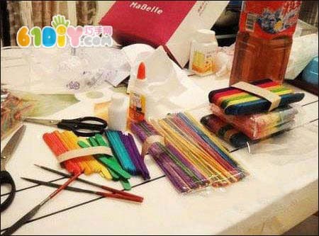 Popsicle Stick DIY Making a Mini Swing