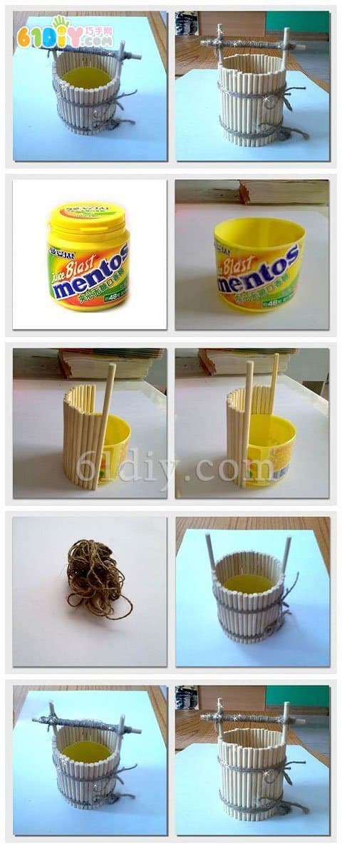 How to make buckets with chopsticks