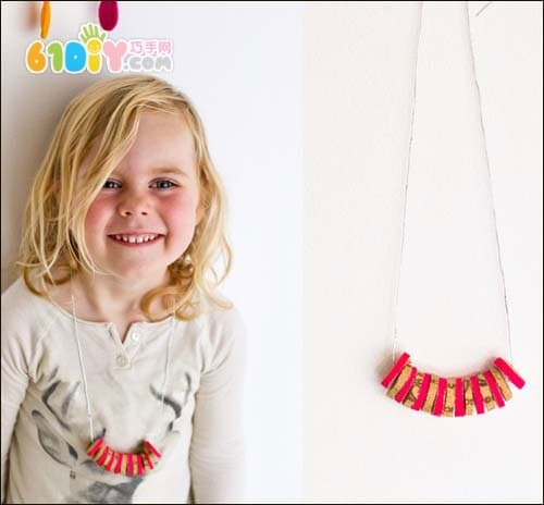 Cork Making Personalized Necklace