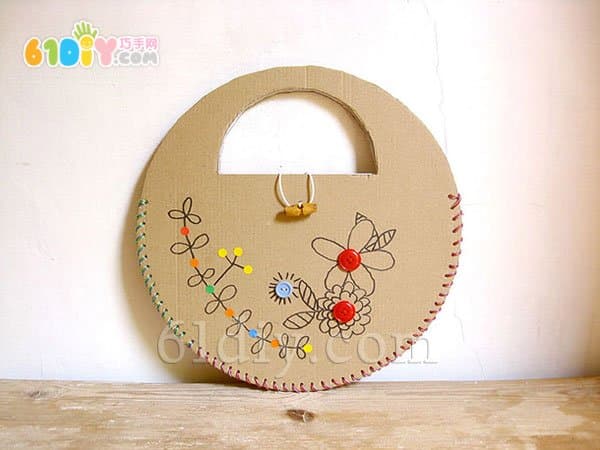 Cardboard DIY making handbag