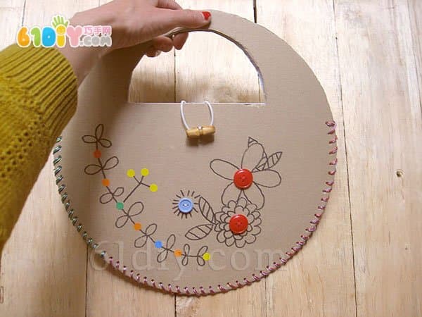 Cardboard DIY making handbag