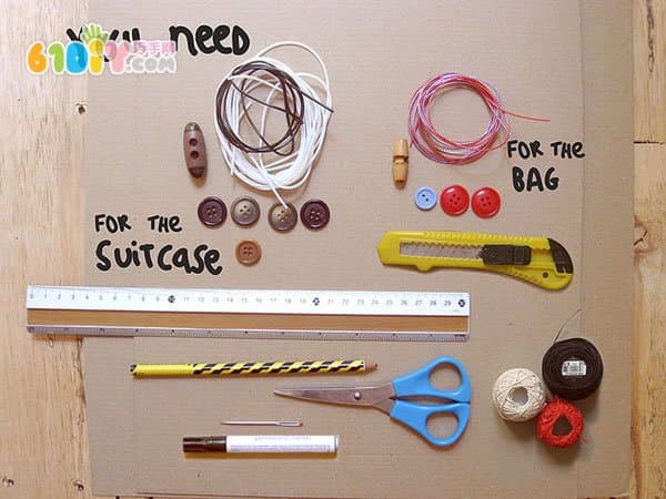 Cardboard DIY making handbag