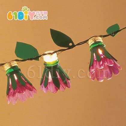 Beverage Bottle Flower Lampshade