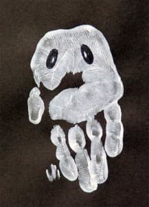 Children's hand prints