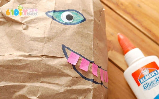 Handmade paper bag fish