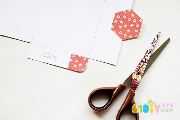 Handmade greeting card envelope