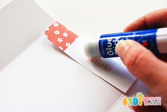 Handmade greeting card envelope
