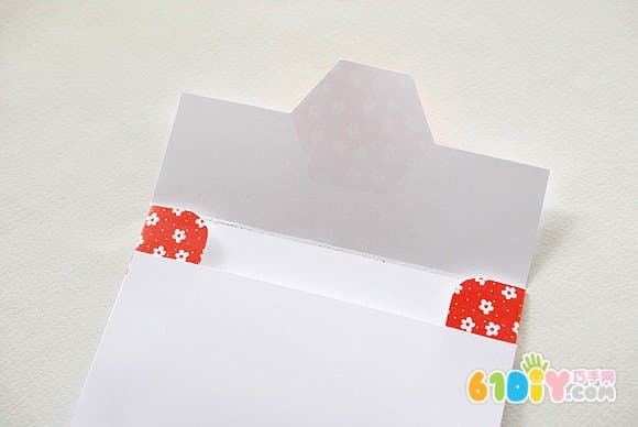 Handmade greeting card envelope