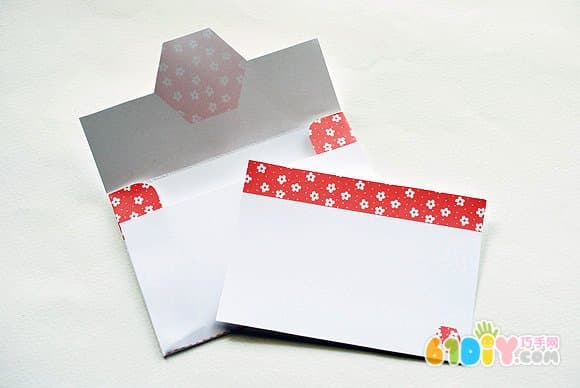 Handmade greeting card envelope