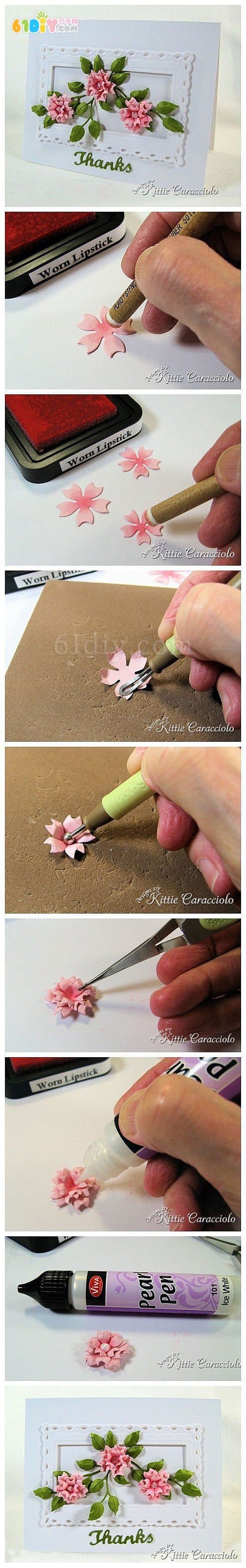 Handmade three-dimensional flower decorative painting